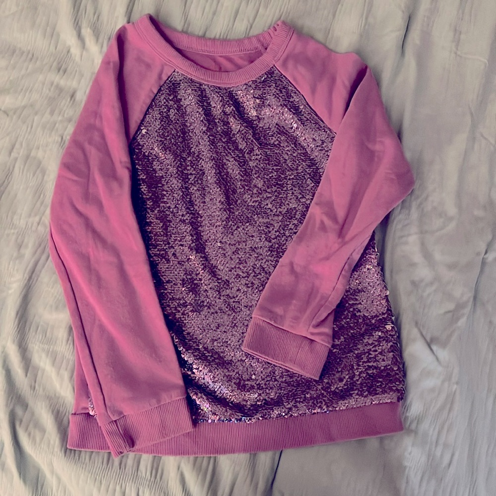 Cat & Jack 6X sequin flip sweatshirt